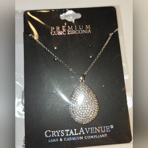 Silver Teardrop Necklace